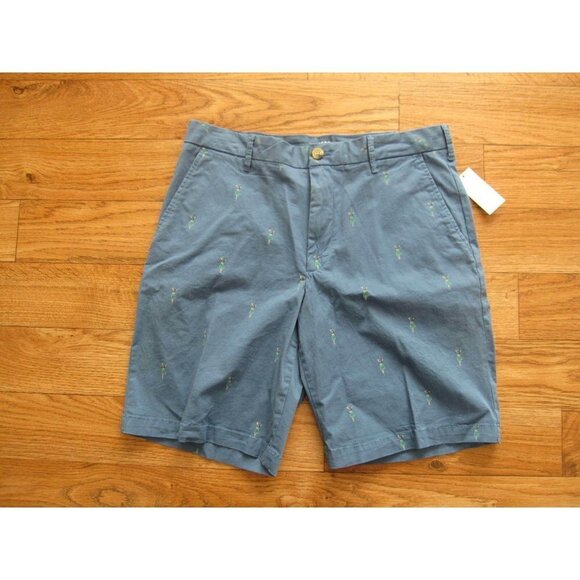 New Izod Adv. Performance Saltwater Hula Hoop Print  Shorts Sz 32 - Picture 1 of 7